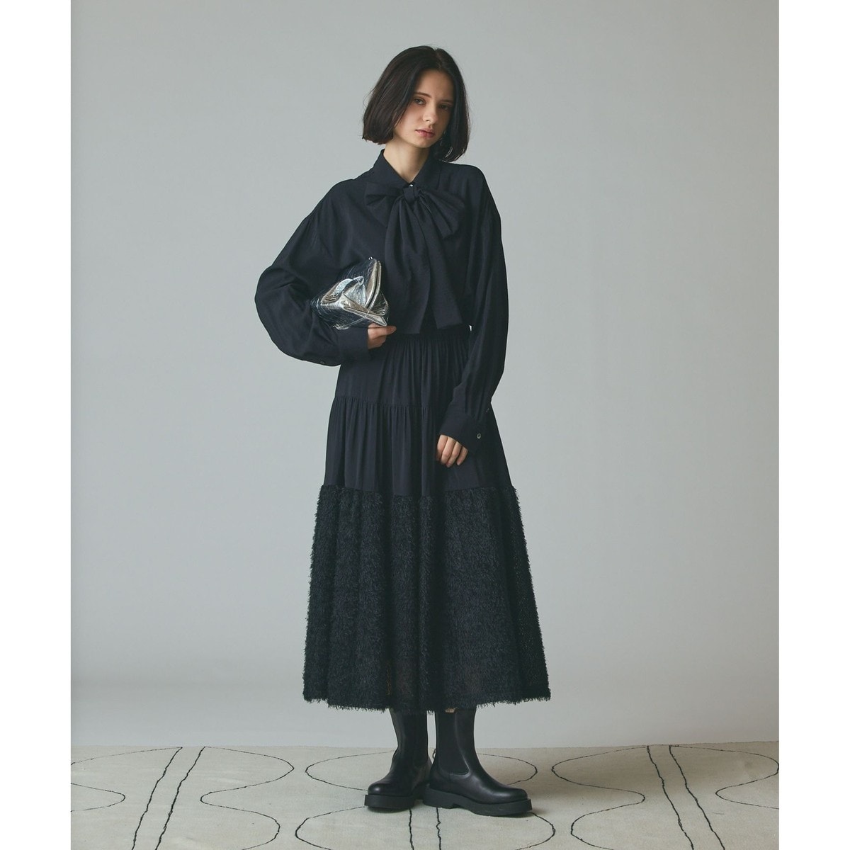 フローラルラメニットスカート | グレースコンチネンタル(GRACE