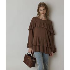 シフォンフリルブラウス