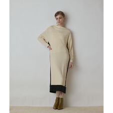 バイカラーカットワンピース