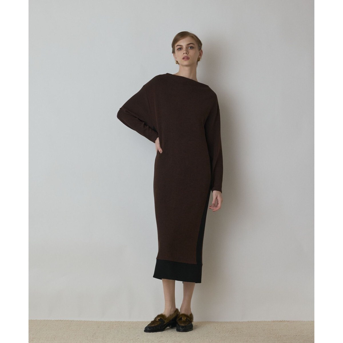 美品　グレースクラス リボンヤーンツイードワンピース グレースコンチネンタル リボンヤーンツイードワンピース | グレースコンチネンタル(GRACE