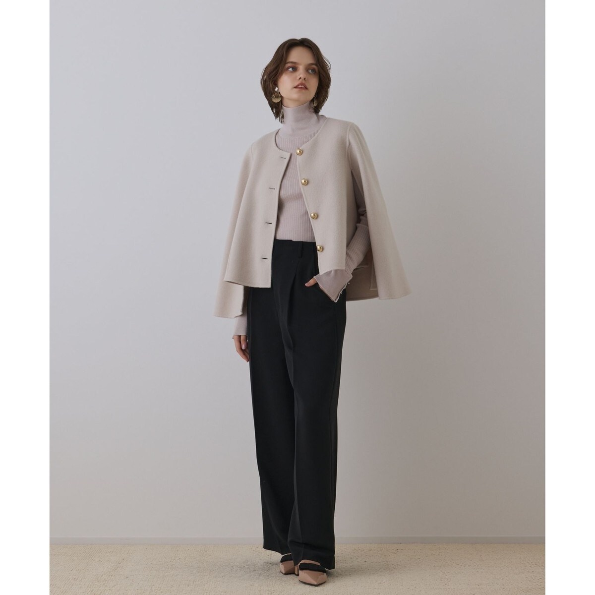 ゆ*こ様 GRACE CONTINENTALリアルファー2wayリバーシブルブル ロングダッフルコート / GRACE CONTINENTAL | GRACE CONTINENTAL