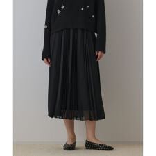 メッシュプリーツスカート