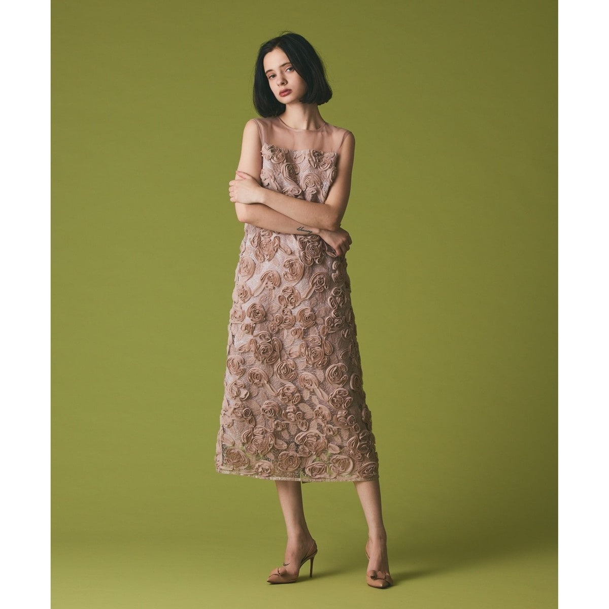 フラワープリントタックワンピース | グレースコンチネンタル(GRACE