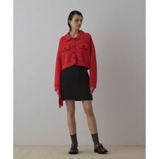 ステッチニットジャケット