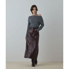 グレースコンチネンタル(GRACE CONTINENTAL)のフェイクレザータイトスカート