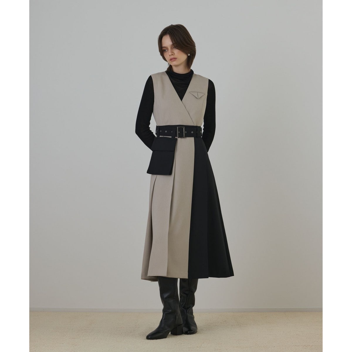 【美品】グレースコンチネンタル　レオパードフラワーワンピース ロングワンピース レオパードフラワーワンピース | グレースコンチネンタル(GRACE