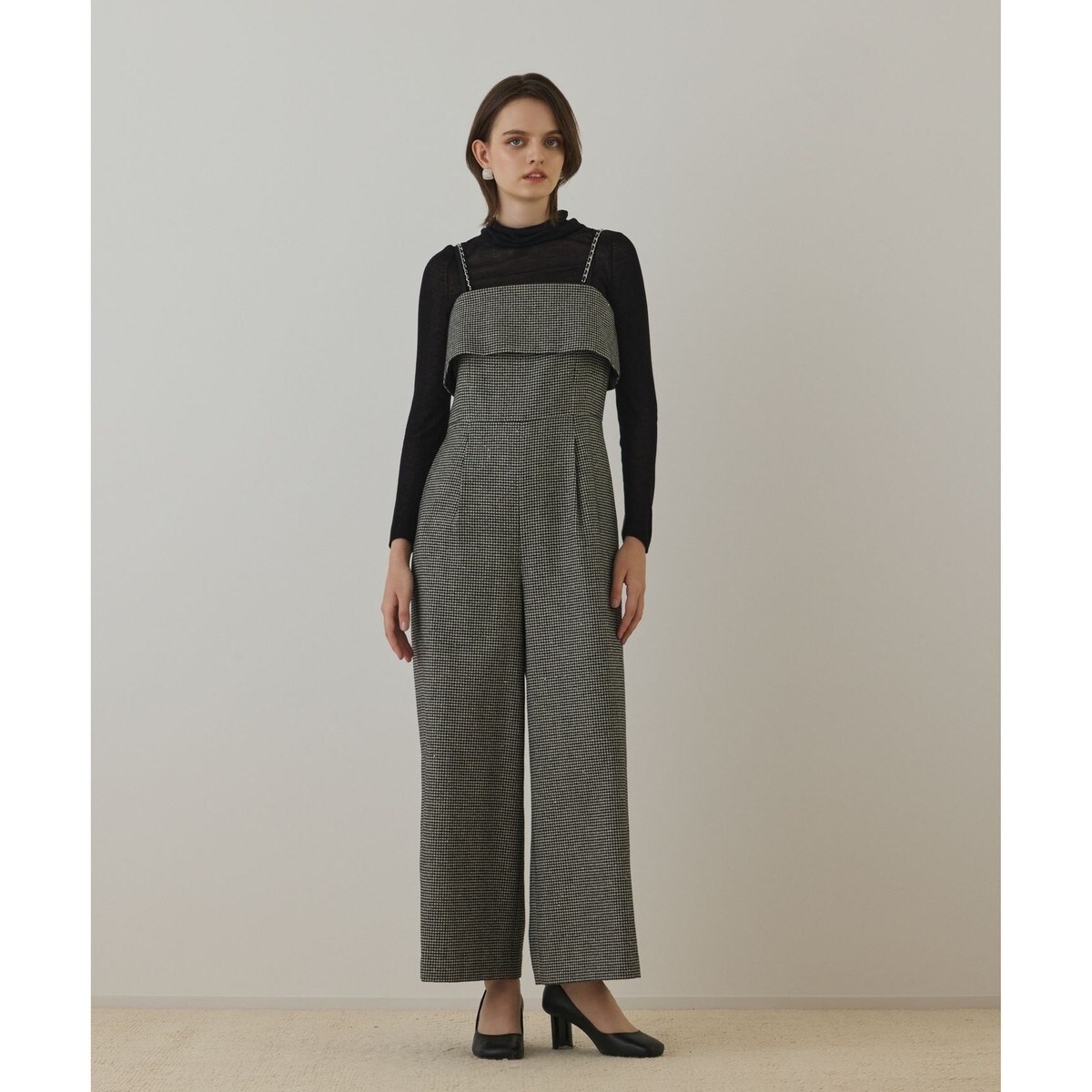 美鈴GRACE CONTINENTALサイドボタンサロペット定価4.4万円 サイドボタンサロペット | グレースコンチネンタル(GRACE CONTINENTAL