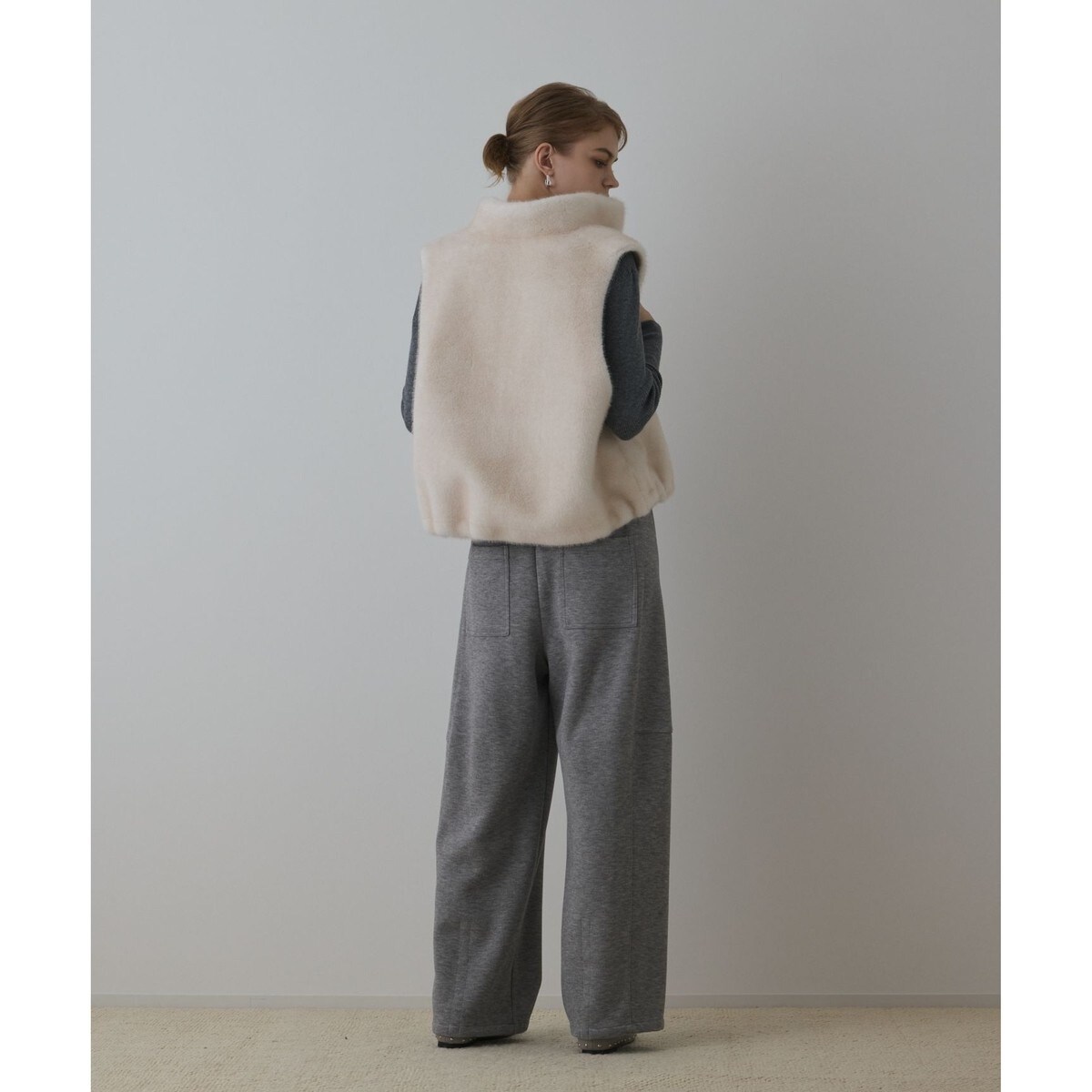 グレースコンチネンタル新作 ストレッチワイドパンツ ストレッチワイド