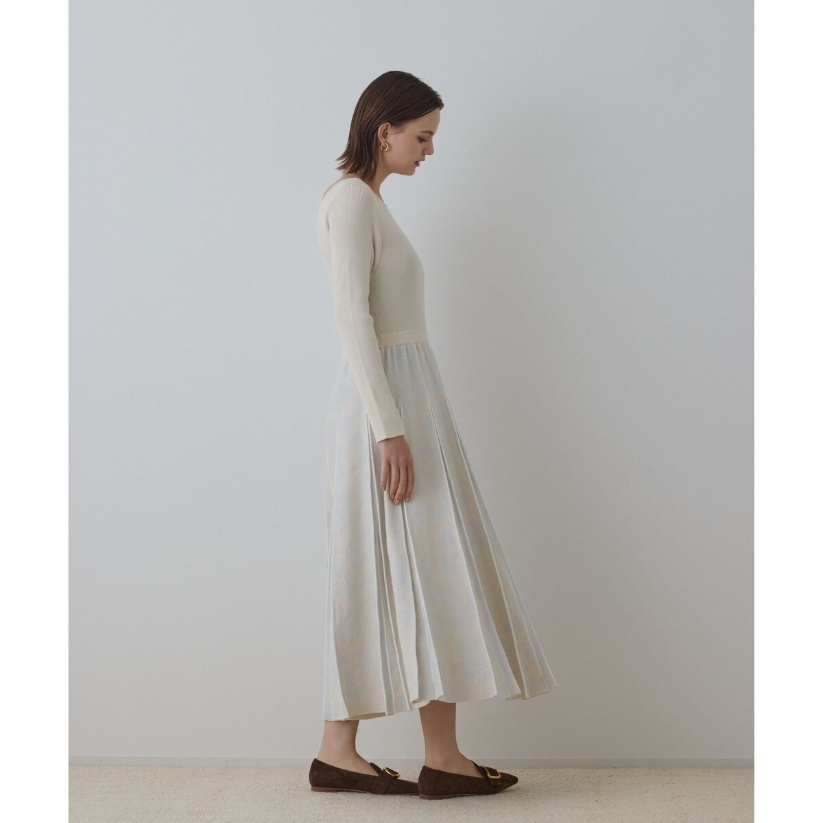 ラメモールニットジャガードワンピース | グレースコンチネンタル