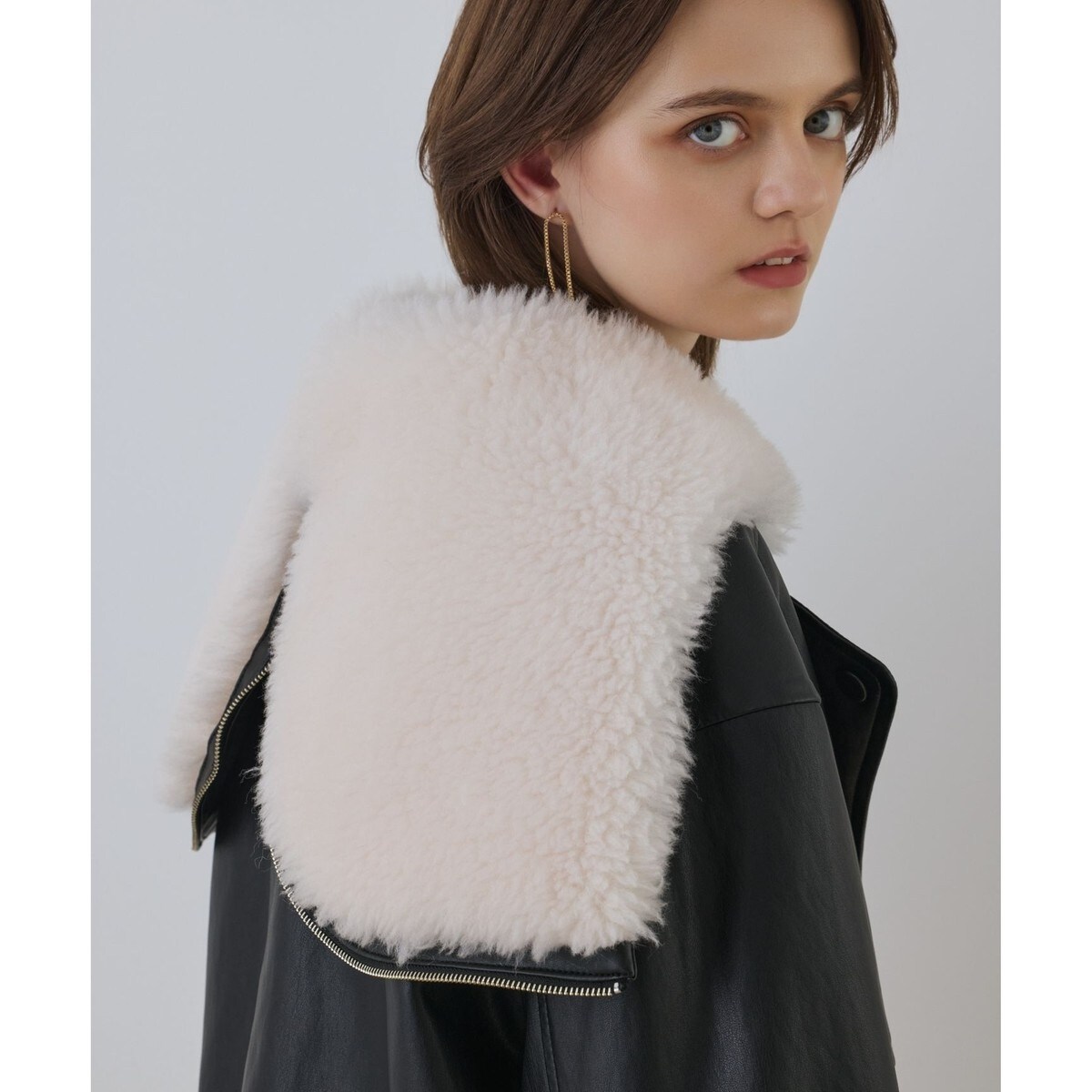 フェイクレザーボンバージャケット | グレースコンチネンタル(GRACE