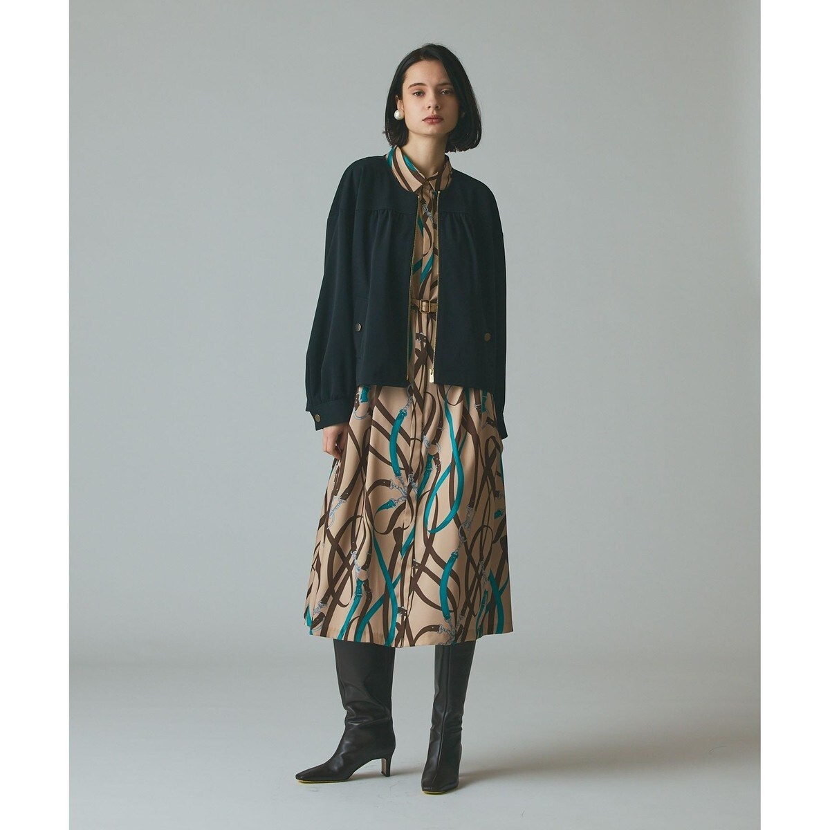 プリントミリタリードレス | グレースコンチネンタル(GRACE