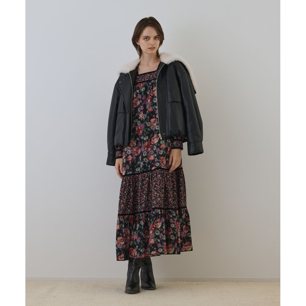 キャットプリントフライヨークワンピース | グレースコンチネンタル