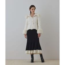 エコファーショートダウンジャケット