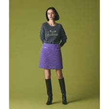 リングウールミニスカート