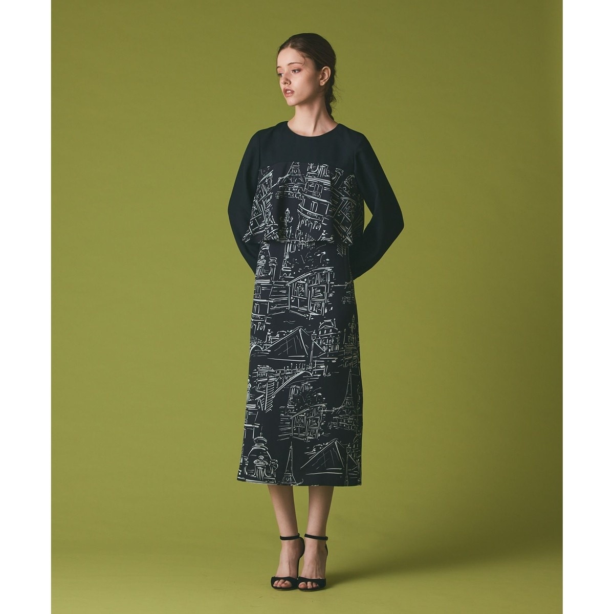 マリンスカーフプリントワンピース | グレースコンチネンタル(GRACE