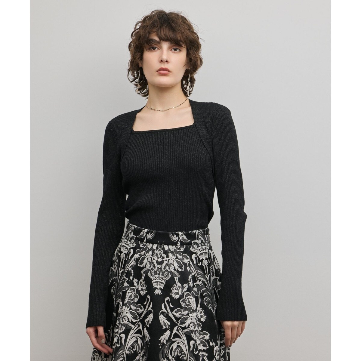 ボウタイ切替ニットトップ | グレースコンチネンタル(GRACE