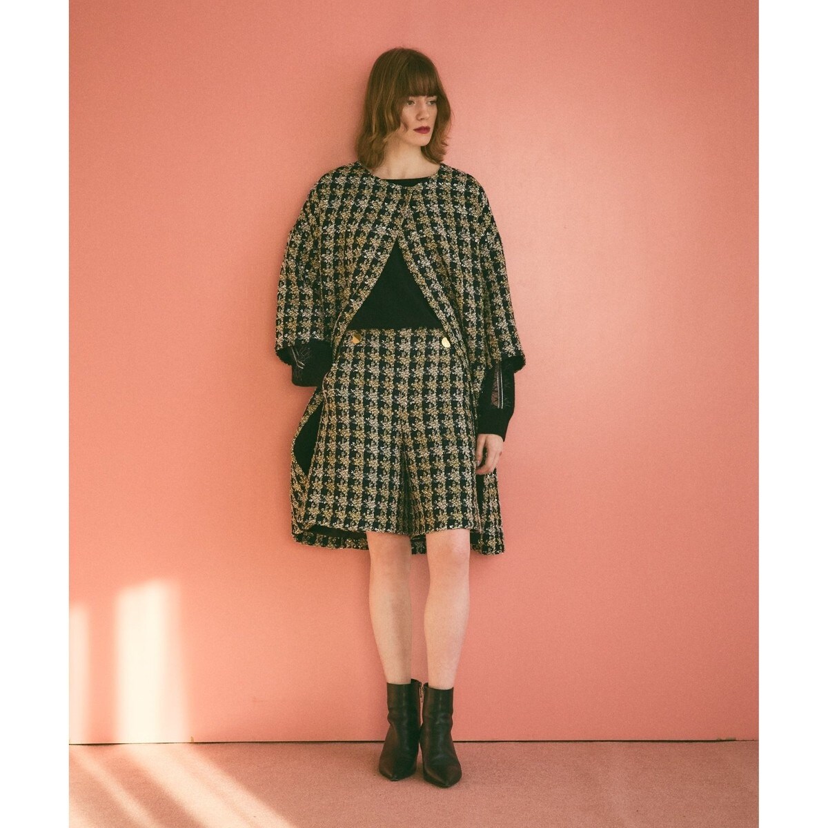 ウールボア衿レザージャケット | グレースコンチネンタル(GRACE