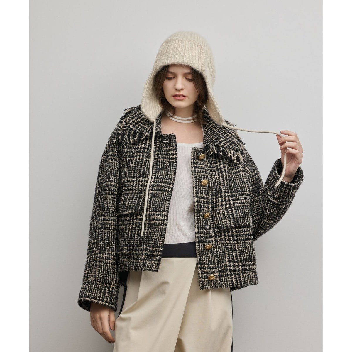 パディングツイードジャケット | グレースコンチネンタル(GRACE