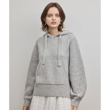 ガーターニットパーカー