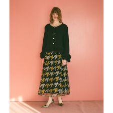 千鳥刺繍チュールスカート