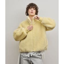 ウールボアスタンドカラージャケット