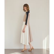 カラーブロックドレス