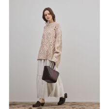 ケーブルニットトップ