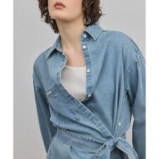 デニムボウタイシャツ