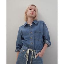 10ozムラ糸デニムシャツ