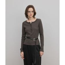 ヘンリーネックカットトップ