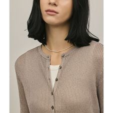 ハイゲージラメニットカーディガン