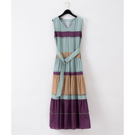 配色切替フレアワンピース | グレースコンチネンタル(GRACE  