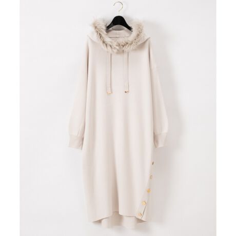 ファーフードニットワンピース | グレースコンチネンタル(GRACE 