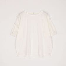 接触冷感　カノコ袖ゴムプルオーバー