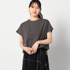 ワンポイント刺繍 ドルマンTシャツ