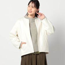 ダンボールニットノーカラージャケット