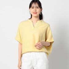 グランドパーク(Grand PARK)の爽やか吸水速乾リネン　スキッパーシャツ