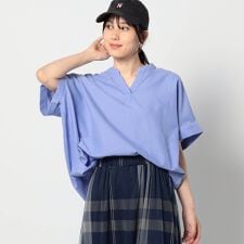 グランドパーク(Grand PARK)の爽やか吸水速乾リネン　スキッパーシャツ