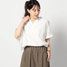 グランドパーク(Grand PARK)の爽やか吸水速乾リネン　スキッパーシャツ