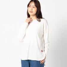 【日本製】長袖　裾ラウンドカットソー