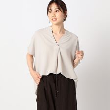 ONOFF兼用　スキッパーブラウス