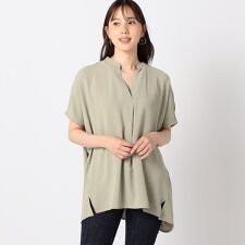 ONOFF兼用　スキッパーブラウス