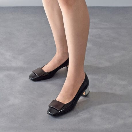 FABIO RUSCONI◇3.8cmヒール◇オーナメントパンプス | ファビオ 