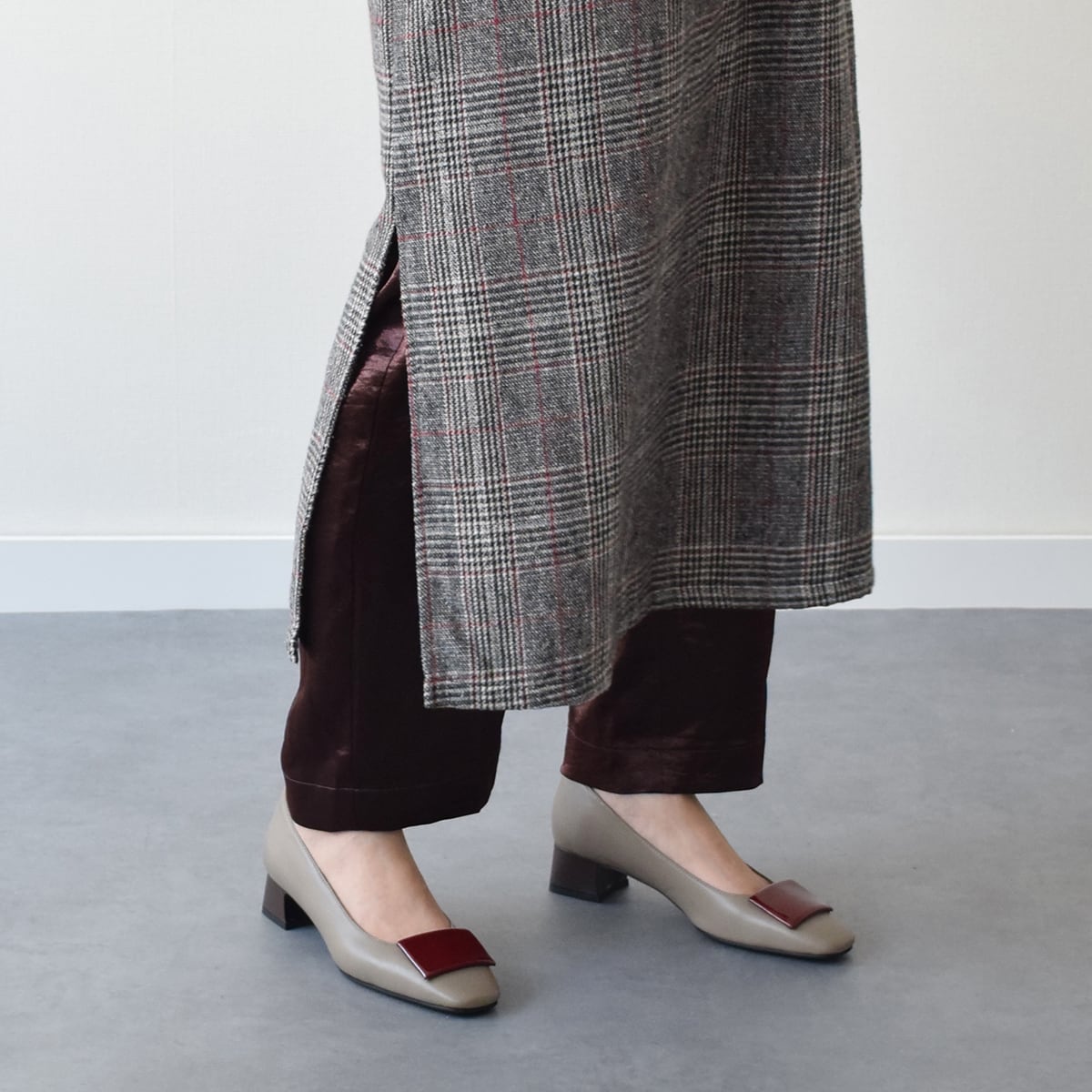 FABIO RUSCONI◇3.8cmヒール◇オーナメントパンプス | ファビオ