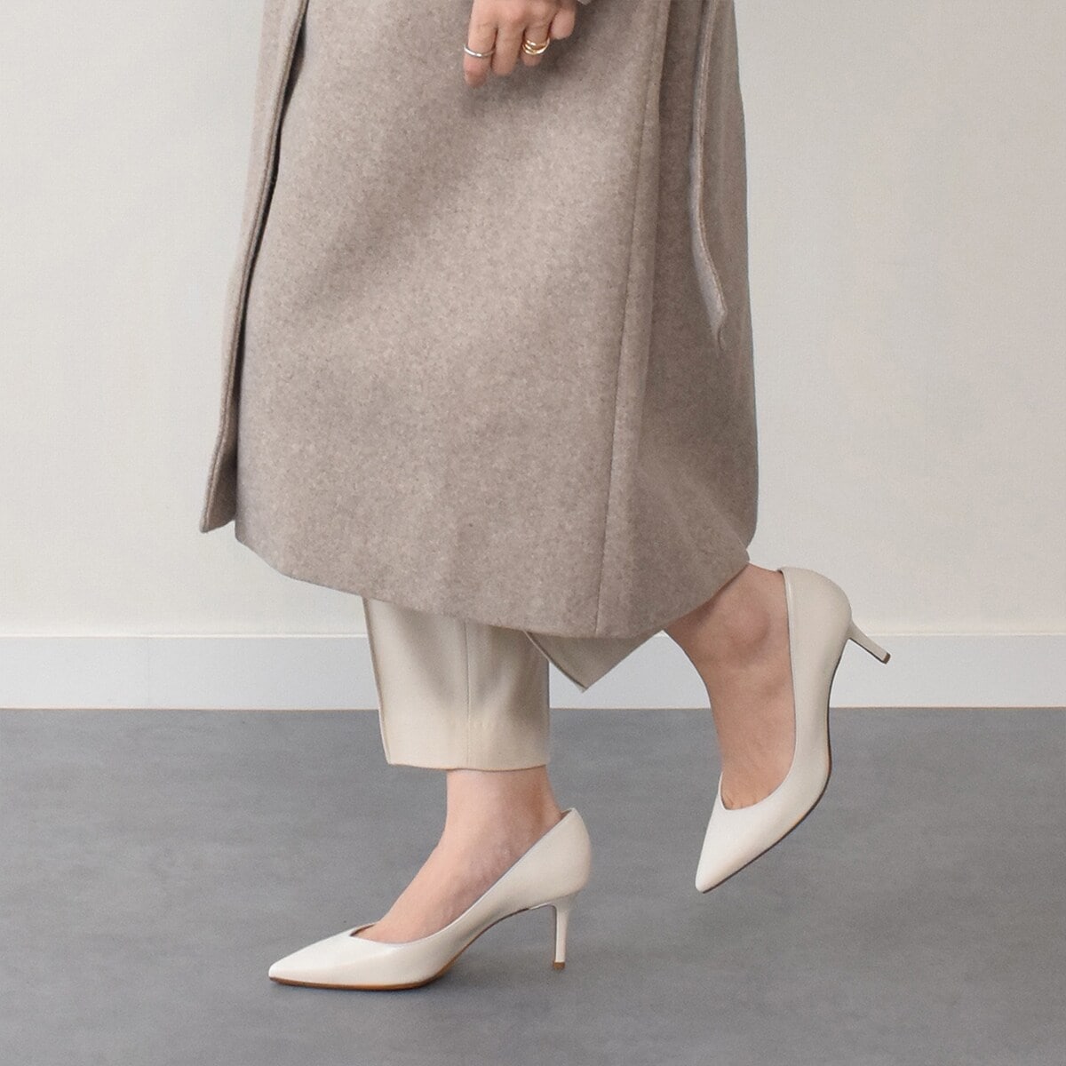 FABIO RUSCONI◇6.5cmヒール◇チュールネットレイヤードバック