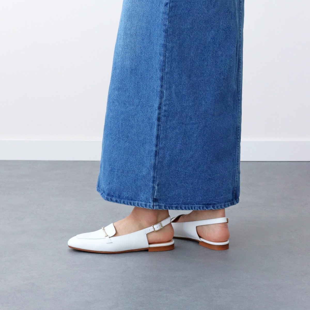 FABIO RUSCONI◇1.3cmヒール◇ビットモカバックバンドパンプス