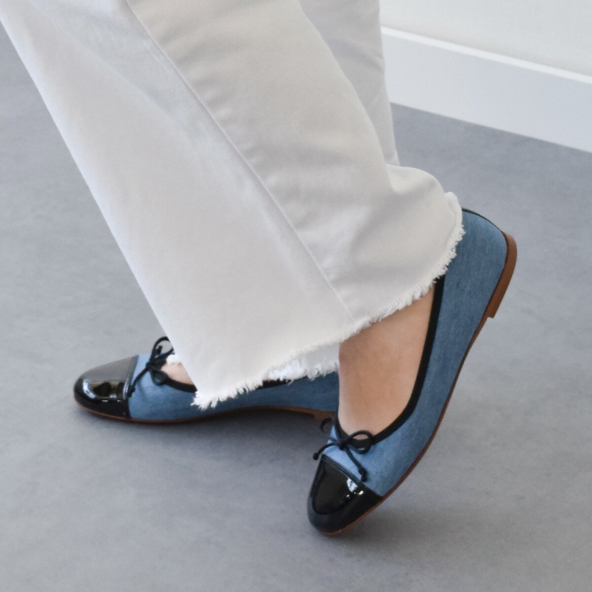 Fabio Rusconi バレエシューズ INTER-CHAUSSURES｜【FABIO RUSCONI】スクエアトウラフィア