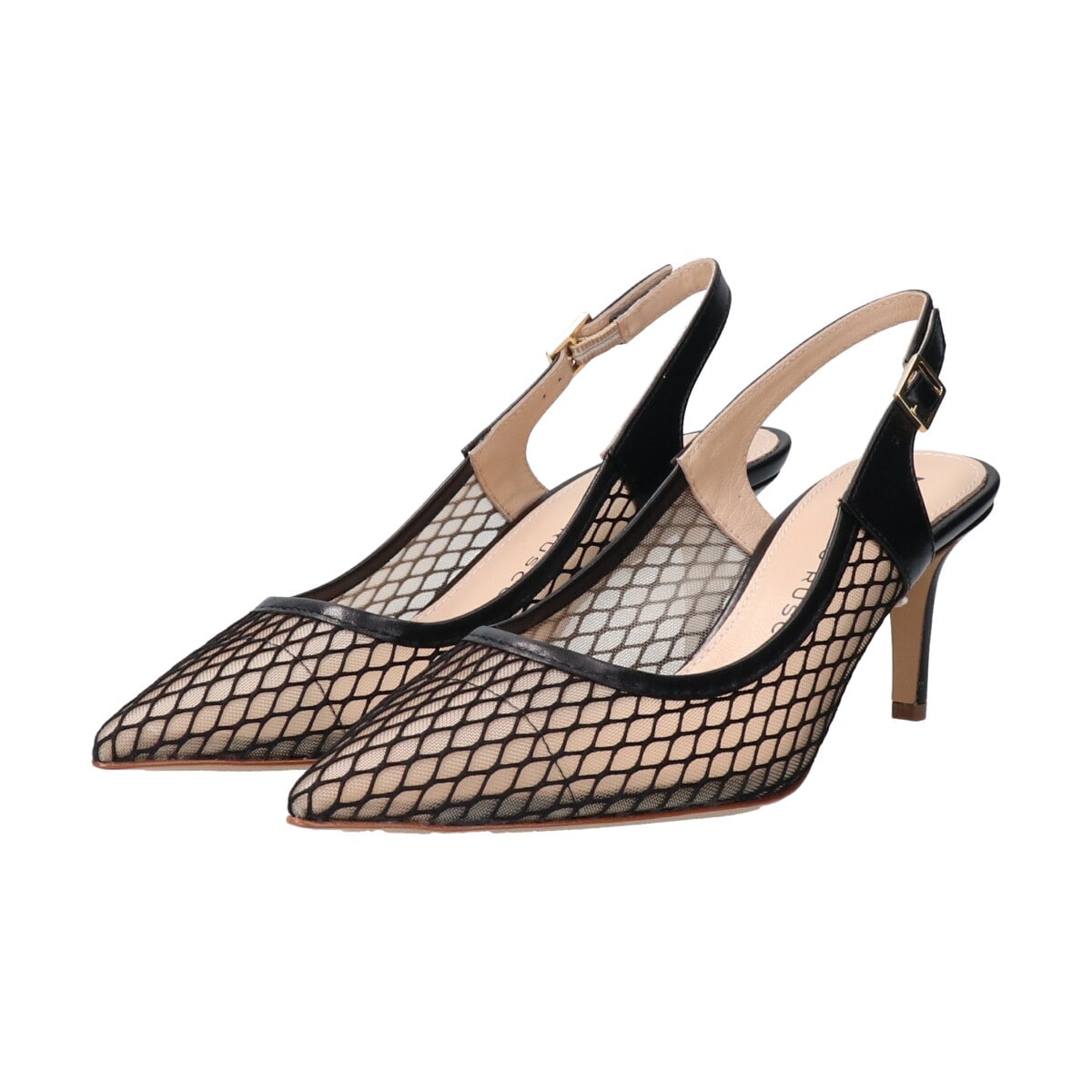 FABIO RUSCONI◇6.5cmヒール◇ポインテッドトウバックバンド