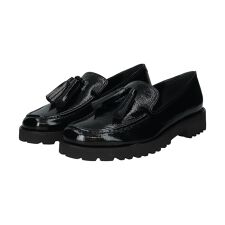 ファビオ ルスコーニ(FABIO RUSCONI)のFabio Rusconi◆3cmヒール◆オブリークトウタッセルローファー