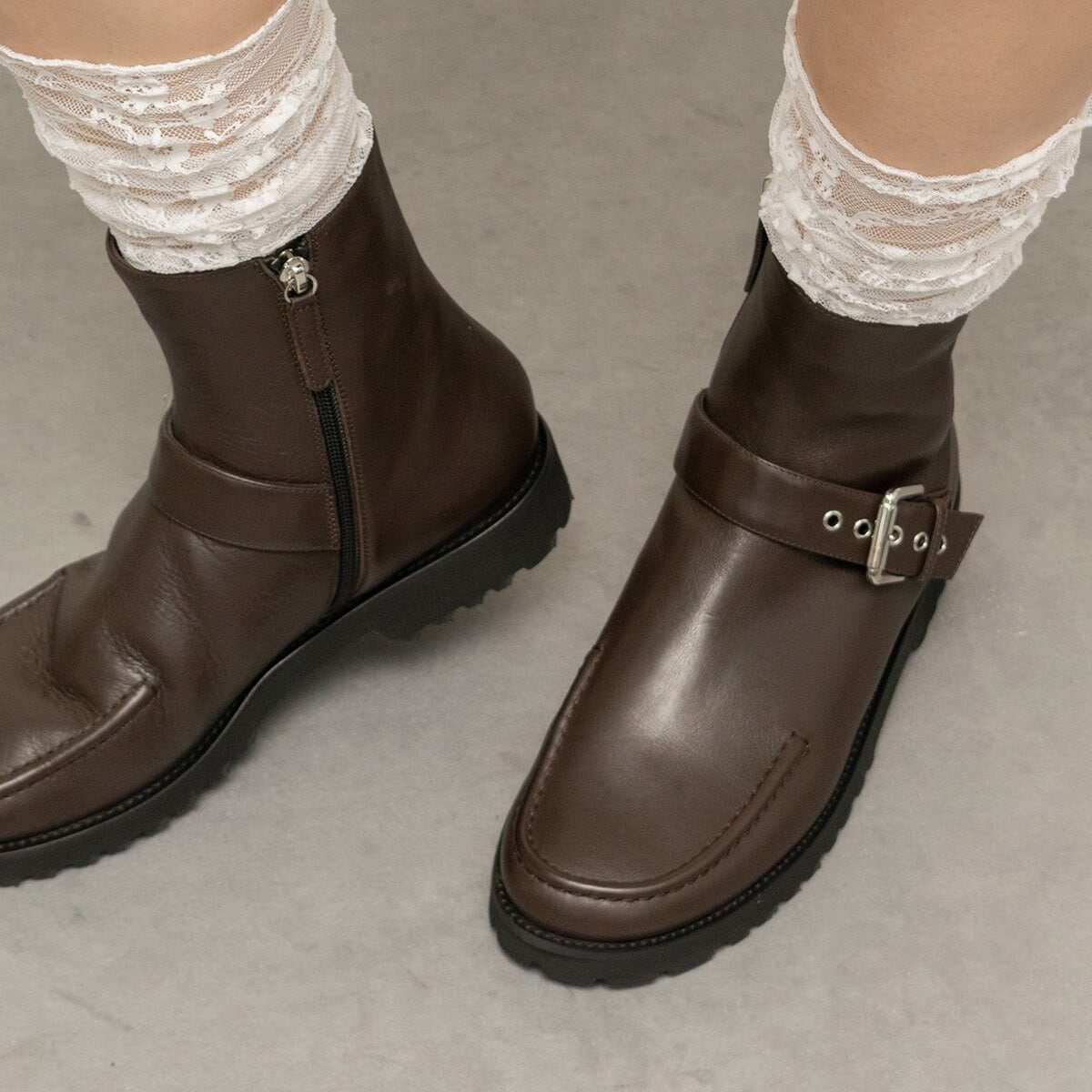 LUCA GROSSI◇3.8cmヒール◇インサイドジップサイドゴアブーツ | ルカ